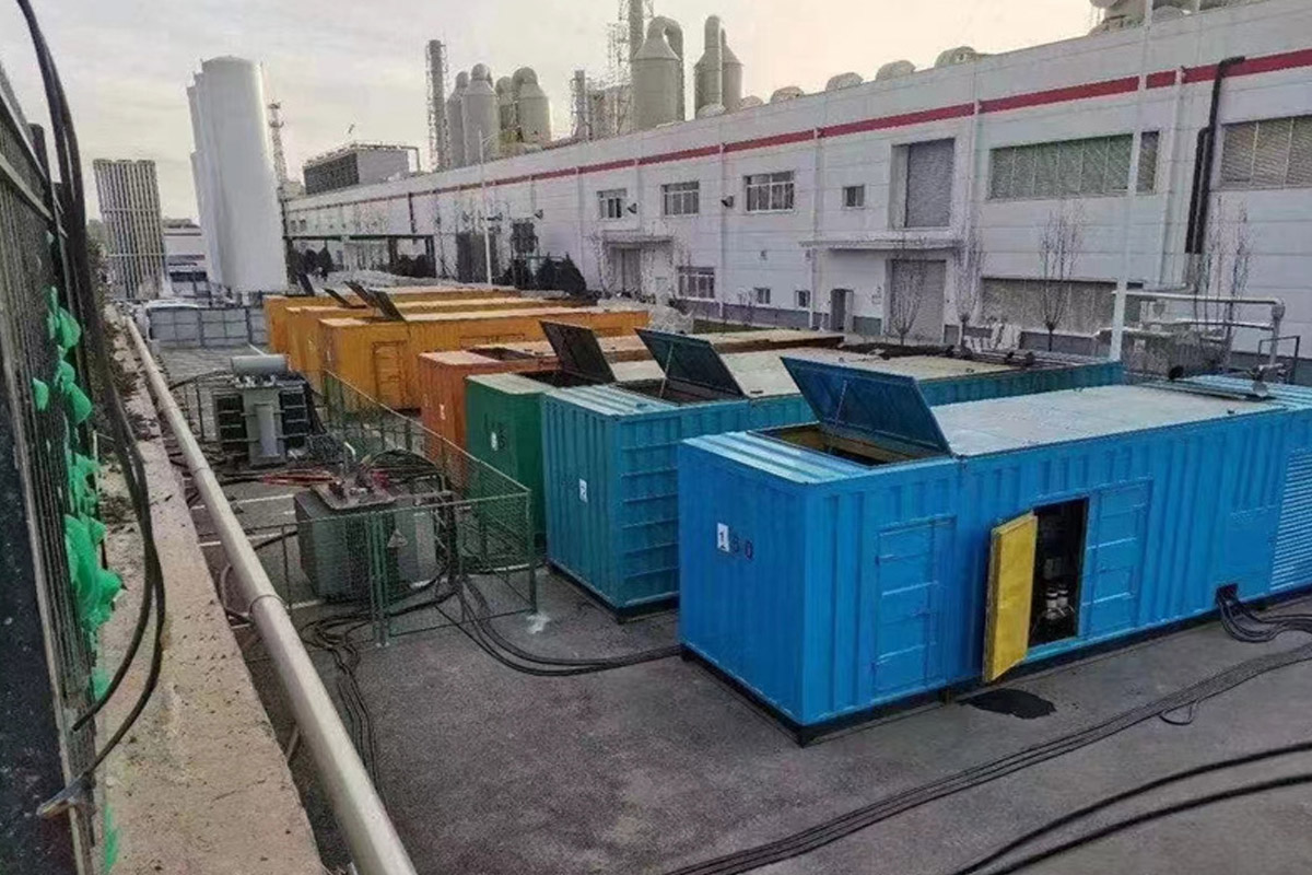 和静发电机租赁施工现场